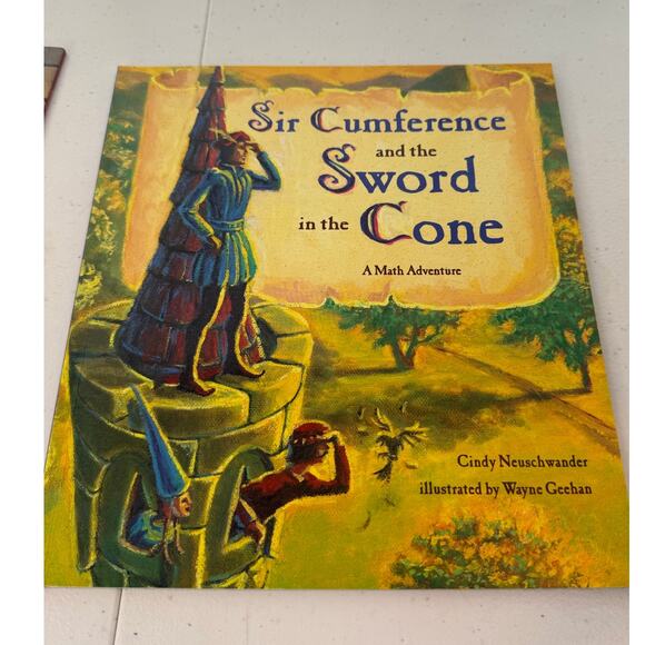Educational Book Bundle 2 Math Adventure Story Books Sir Cumference Series - Picture 3 of 6